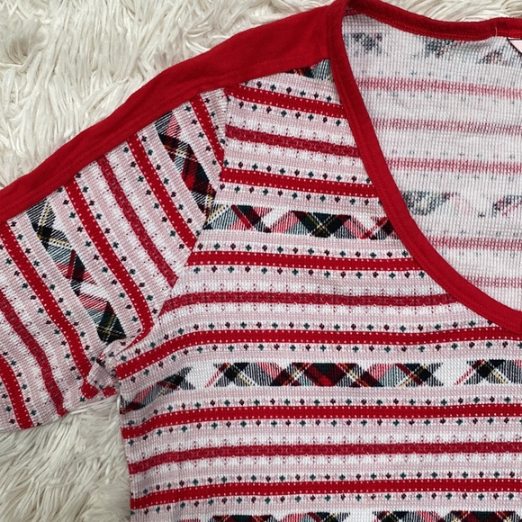 Victoria’s Secret Fireside Thermal Pajama Set 💗 Red & White - Picture 6 of 16